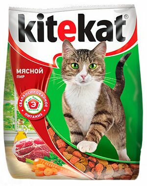 Kitekat  мясной пир 350г