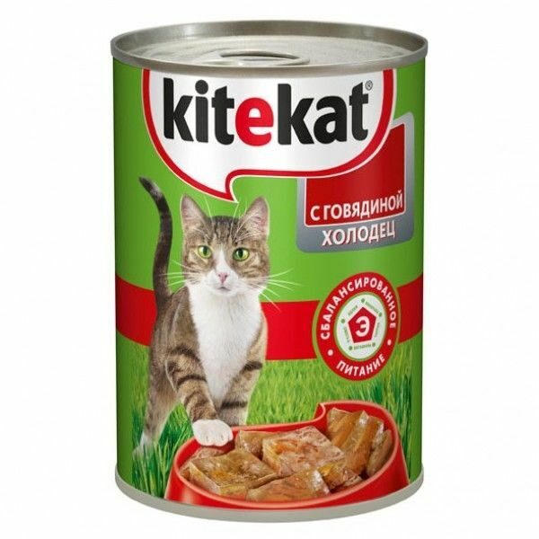 Kitekat консервы с говядиной 410г