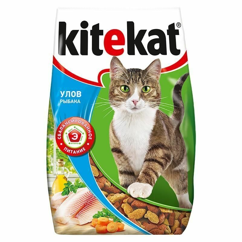 Kitekat  улов рыбака 800г